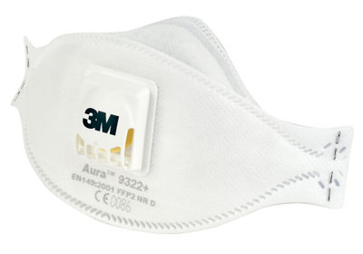 3M Valved Disposable Dust Mask 9322+