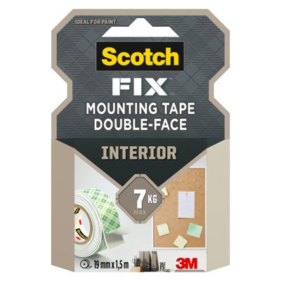 3M Scotch-Fix Interior Green Mounting Tape (L)1.5M (W)19Mm