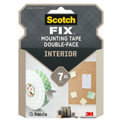 3M Scotch-Fix Interior Green Mounting Tape (L)5M (W)19Mm