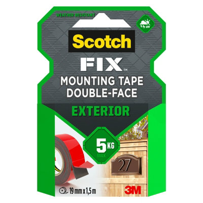 3M Scotch-Fix Exterior Red Mounting Tape (L)1.5M (W)19Mm