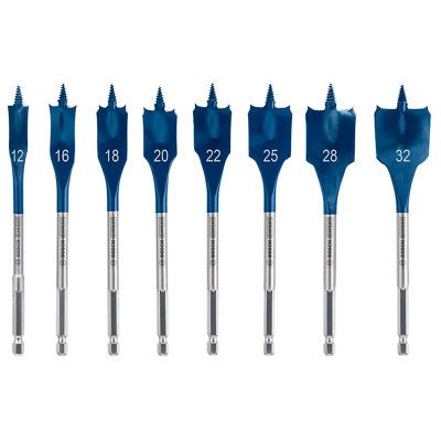 Bosch Wood Flat Drill Bit Set (8 Piece)