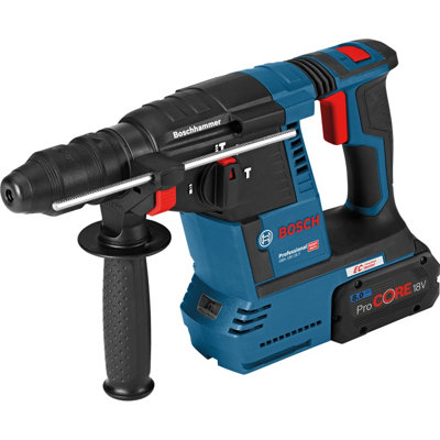 Bosch Professional 18V Li-Ion Brushless Cordless Sds+ Drill (2 X 5Ah) Gbh 18V-26 F