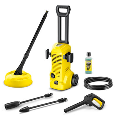 Kärcher K2 Home Pressure Washer Corded 110Bar 1.4Kw With Patio Cleaner