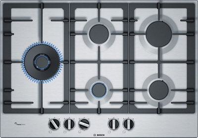 Bosch Pcs7a5b90 75Cm Gas Hob - Silver