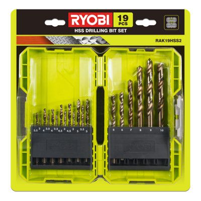 Ryobi 19 Piece Hss Drill Bit Set