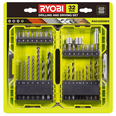 Ryobi 32 Piece Multi-Purpose Drill & Screwdriver Bit Set