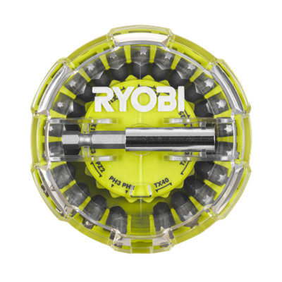 Ryobi Mixed Screwdriver Bits, 22 Pieces