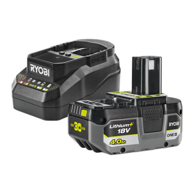 Ryobi One+ 18V 4Ah Battery Charger With Batteries - Rc18120b-140X