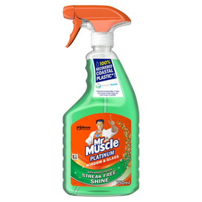 Mr Muscle Platinum Window Glass Window Cleaner, 750Ml