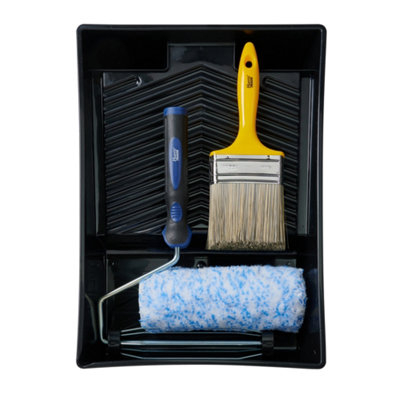 Harris Trade 9" Masonry Roller & Brush Set, 4 Pieces