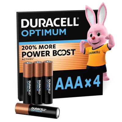 Duracell Optimum Aaa Batteries, Pack Of 4