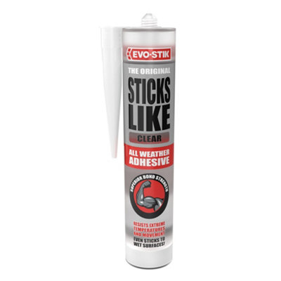 Evo-Stik Sticks Like Clear Grab Adhesive 290Ml