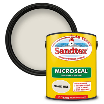 Sandtex Ultra Smooth Chalk Hill Masonry Paint, 5L