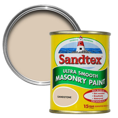 Sandtex Ultra Smooth Sandstone Masonry Paint, 150Ml Tester Pot