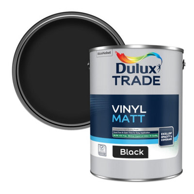Dulux Trade Heritage Black Velvet Matt Wall Paint, 5L
