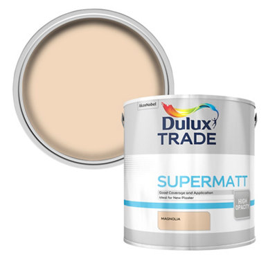 Dulux Trade Magnolia Super Matt Wall & Ceiling Emulsion Paint, 5L