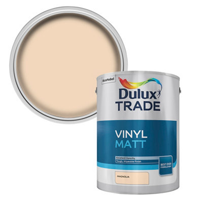 Dulux Trade Magnolia Matt Wall & Ceiling Emulsion Paint, 5L