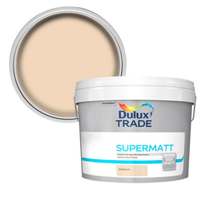 Dulux Trade Magnolia Super Matt Wall & Ceiling Emulsion Paint, 10L