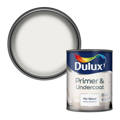 Dulux White Wood Primer & Undercoat, 750Ml