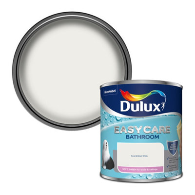 Dulux Pure Brilliant White Easycare Soft Sheen Emulsion Paint, 1L