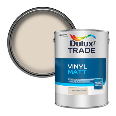 Dulux Trade Natural Hessian Vinyl Matt Wall & Ceiling Emulsion Paint, 5L