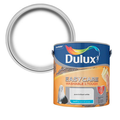 Dulux Pure Brilliant White Easycare Matt Emulsion Paint, 2.5L