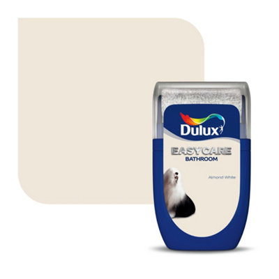 Dulux Easycare Almond White Soft Sheen Wall & Ceiling Emulsion Paint, 30Ml Tester Pot