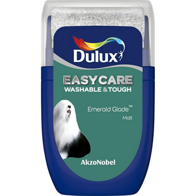 Dulux Easycare Washable & Tough Emerald Glade Matt Wall & Ceiling Emulsion Paint, 30Ml Tester Pot