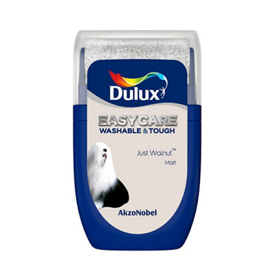 Dulux Easycare Washable & Tough Just Walnut Matt Wall & Ceiling Emulsion Paint, 30Ml Tester Pot