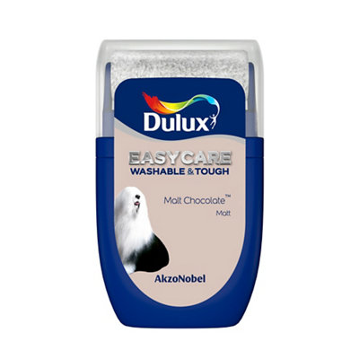 Dulux Easycare Washable & Tough Malt Chocolate Matt Wall & Ceiling Emulsion Paint, 30Ml Tester Pot
