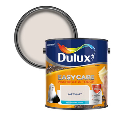 Dulux Easycare Washable & Tough Just Walnut Matt Wall & Ceiling Emulsion Paint, 2.5L