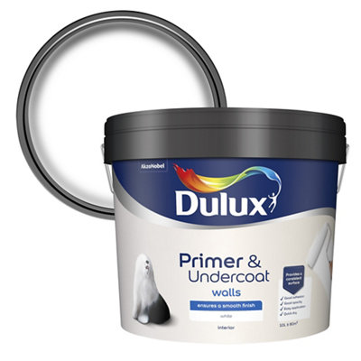 Dulux Walls White Primer & Undercoat, 10L