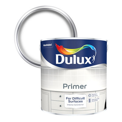 Dulux Difficult Surfaces White Primer & Undercoat, 2.5L
