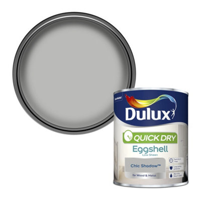 Dulux Quick Dry Chic Shadow Eggshell Metal & Wood Paint, 750Ml