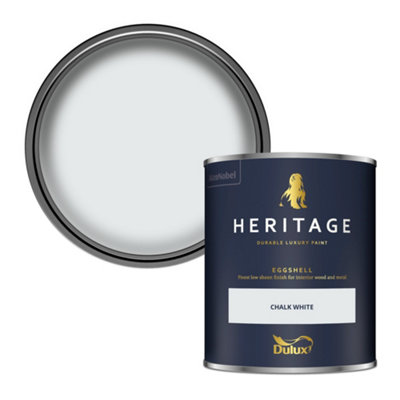 Dulux Heritage Chalk White Eggshell Multi-Surface Wall Paint, 750Ml