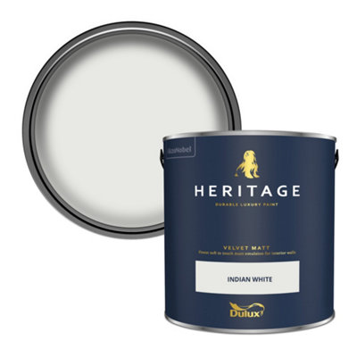 Dulux Heritage Indian White Velvet Matt Wall Paint, 2.5L