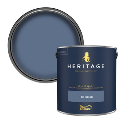 Dulux Heritage Dh Indigo Velvet Matt Wall Paint, 2.5L