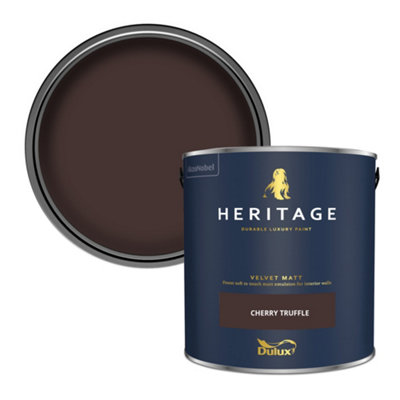 Dulux Heritage Cherry Truffle Velvet Matt Wall Paint, 2.5L