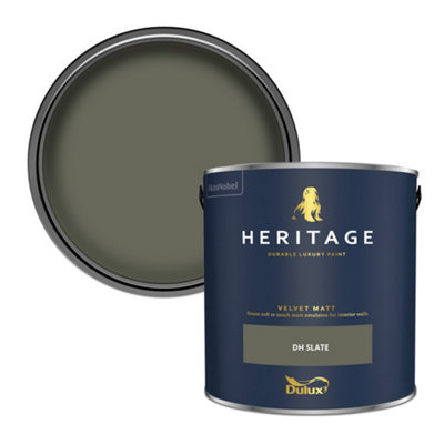 Dulux Heritage Dh Slate Velvet Matt Wall Paint, 2.5L