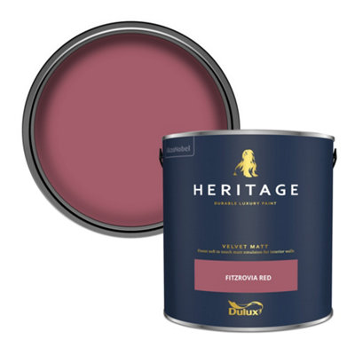 Dulux Heritage Fitzrovia Red Velvet Matt Wall Paint, 2.5L