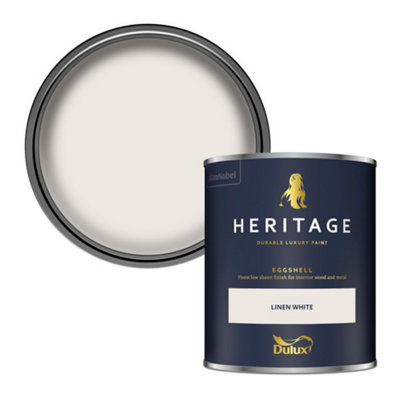 Dulux Heritage Linen White Eggshell Metal & Wood Paint, 750Ml