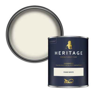 Dulux Heritage Piano White Eggshell Metal & Wood Paint, 750Ml
