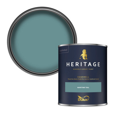 Dulux Heritage Maritime Teal Eggshell Metal & Wood Paint, 750Ml