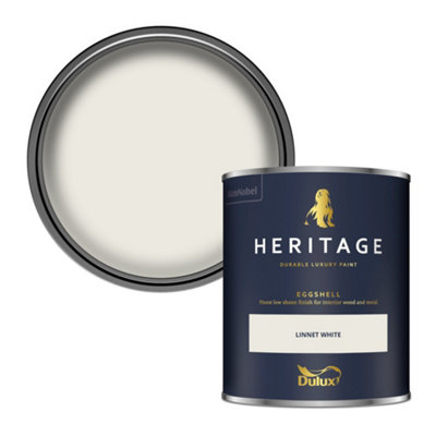 Dulux Heritage Linnet White Eggshell Metal & Wood Paint, 750Ml