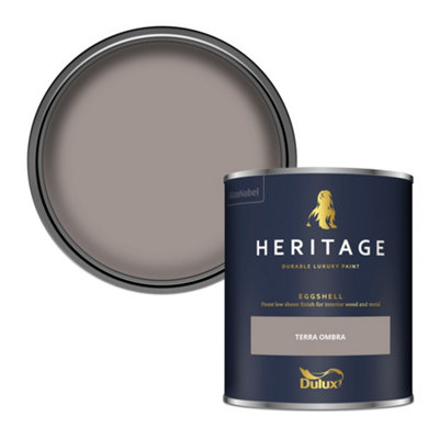 Dulux Heritage Terra Ombra Eggshell Metal & Wood Paint, 750Ml