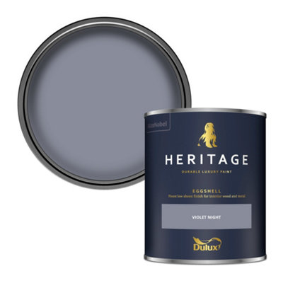 Dulux Heritage Violet Night Eggshell Metal & Wood Paint, 750Ml