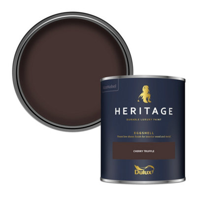Dulux Heritage Cherry Truffle Eggshell Metal & Wood Paint, 750Ml