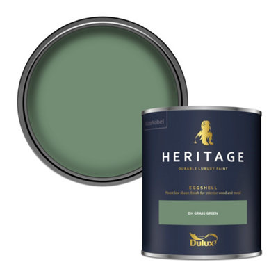 Dulux Heritage Dh Grass Green Eggshell Metal & Wood Paint, 750Ml