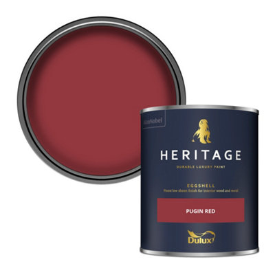 Dulux Heritage Pugin Red Eggshell Metal & Wood Paint, 750Ml