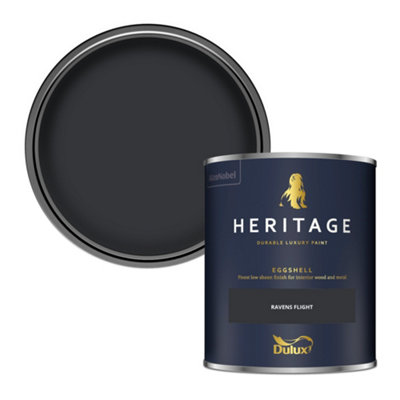 Dulux Heritage Ravens Flight Eggshell Metal & Wood Paint, 750Ml